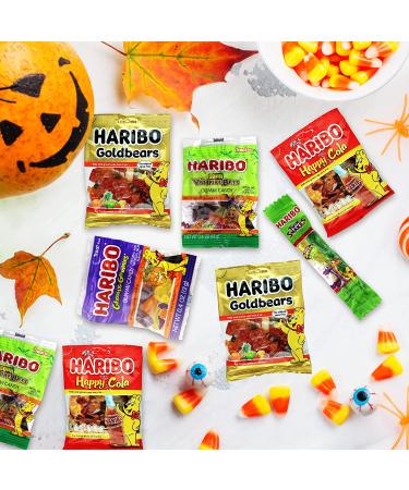 Haribo Halloween Mixed Gummies Pack - 88 Ct Premium Candy Variety Pack for Trick-or-Treat, Fruity Flavors, Multi-Shaped Bulk Candy - Eye-Catching Halloween Edition - Buy Online on GoSupps.com