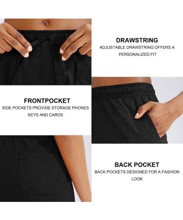 G Gradual Women's Bermuda Shorts Jersey with Deep Pockets | Black XL - Buy Online on GoSupps.com