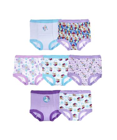 Frozen Toddler Girls Potty Training Pants, 100% Cotton Underwear, Cloth Toilet Trainer Panties, Padded Undies, 7-Pack, Size 4T