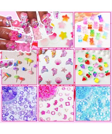 Namifin 3D Bear Nail Charms Bulk - Kawaii Lollipops Fruits Cherries & More | Cute Nail Art Accessories for DIY | International Shipping - Buy Online on GoSupps.com