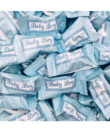 Baby Boy Buttermints - 13 oz. Bag - Approximately 100 Individually Wrapped Mints - It's a Boy Baby Shower Candy, Baby Reveal Party Favors It's a Boy 13 Ounce (Pack of 1)