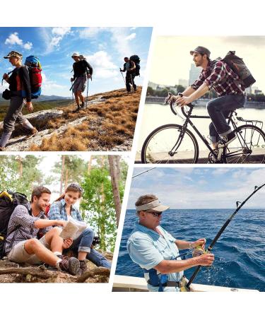 TMEOOG UV Protection Sonnenhut for Men & Women - Foldable Boonie Hat for Hiking Safari & Outdoor Use - Lightweight Sun Protection Hat (56-62cm) - Blue - Buy Online on GoSupps.com