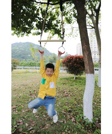 PLAYBERG Kids Trapeze Swing Bar with Rings - Hanging Ropes Included - Buy Online on GoSupps.com