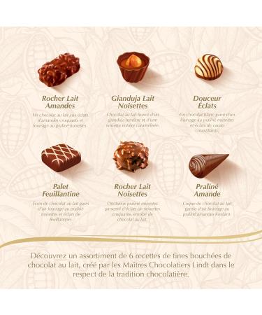 Lindt - Box of CONNAISSEURS Chocolates - Assortment of Pralines and Gianduja 183g - Buy Online on GoSupps.com