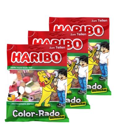 HARIBO Haribo Mini Color-Rado Pack of 3 Fruity Gummies 175g