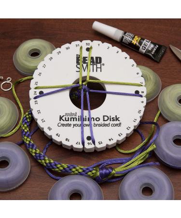 The Beadsmith No-Tangle Thread Bobbins - Set of 8 (1 7/8 Inches) White - Ideal for Kumihimo and Cord Management - Buy Online on GoSupps.com