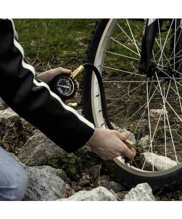 JACO BikePro Tire Pressure Gauge - 160 PSI for Road Bike & BMX | Presta & Schrader Air Chucks - Buy Online on GoSupps.com