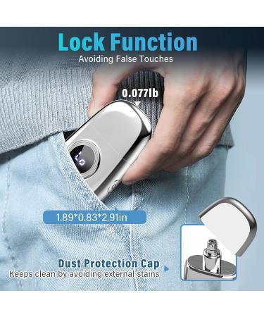 Buy Rechargeable Nose Hair Trimmer for Men & Women Painless Dual Edge Blades Battery Indicator Dust Protection Cap - Buy Online on GoSupps.com