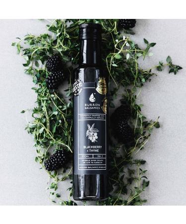 Burren Balsamics BlackBerry and Thyme Infused Balsamic Vinegar 100ml - Blackberry & Thyme Flavor - Buy Online on GoSupps.com