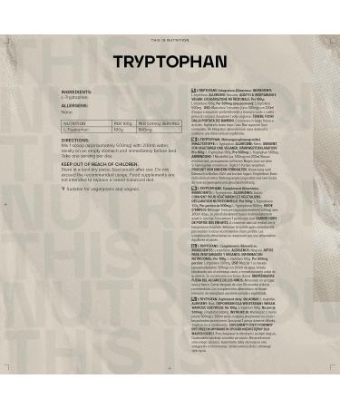 Bulk L-Tryptophan Powder - Premium Amino Acid 100g | International Shipping Available - Buy Online on GoSupps.com