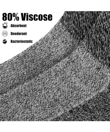 Moyel Women's Diabetic Socks - 8 Pairs Low Cut Bamboo Viscose Seamless Cushioned Non-Binding Wide Ankle Socks for Comfort - Buy Online on GoSupps.com