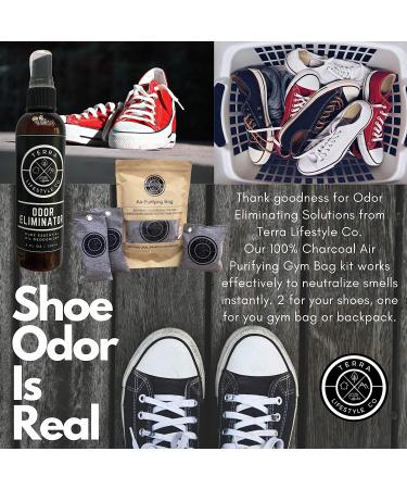 5 Pack 200G Bamboo Charcoal Air Freshener Bags - Odor Eliminator & Moisture Absorber for Home, Car & Room - Buy Online on GoSupps.com