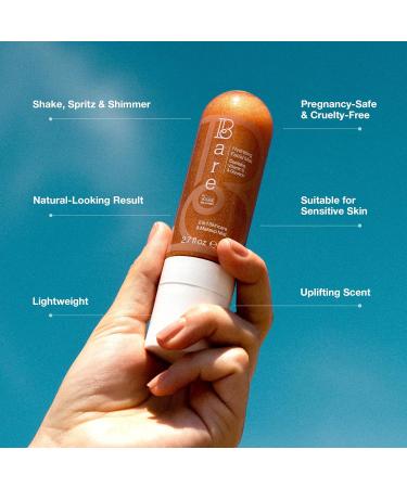 Bare By Vogue Hydrating Face Mist - 2in1 Skincare and Makeup Mist with Vitamin E & Glycerin - Suitable for Sensitive Skin Cruelty-Free - Facial Spray for Soft & Smooth Skin (80ml) - Buy Online on GoSupps.com