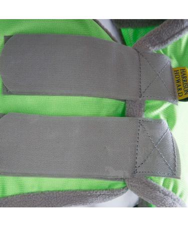 Harrison Howard CareMaster Pro Luminous Horse Fly Mask - UV Protection & Ear Protection for Warmbloods - Emerald Green (L) - Buy Online on GoSupps.com