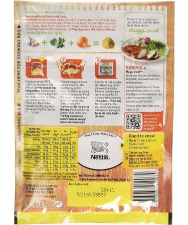 MAGGI Juicy Seasoning Mix Garlic Chicken 30g - BBQ Flavored Blend (Pack of 1) - Buy Online on GoSupps.com