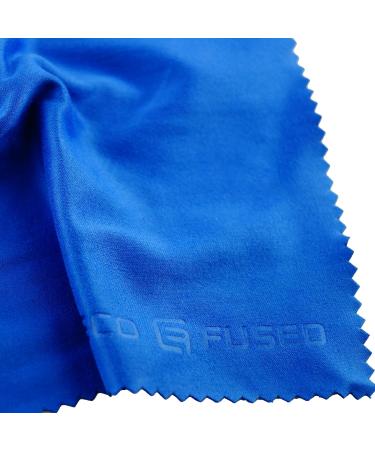 Buy Microfiber Cloths 12 Pack - Perfect for Cleaning Glasses Sunglasses Laptops & More - Soft Durable & Effective - Blue/Gray - Buy Online on GoSupps.com