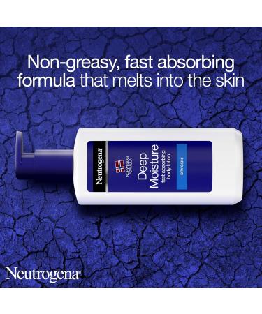 Neutrogena Deep Moisture Body Lotion for Dry Skin - 250 ml Hydrating Moisturizer | International Shipping Available - Buy Online on GoSupps.com