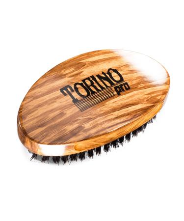 Torino Pro Wave Brush 710 By Brush King - Medium Soft Curve 360 Waves Palm Brush