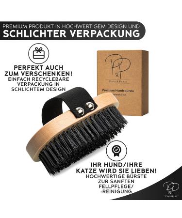 Pawz & Pawz Premium Dog Brush for Short Hair | Gentle Fur Care for Dogs & Cats | Striegel & Fell Brush with Massage Effect | Ideal Pet Grooming Comb - Buy Online on GoSupps.com