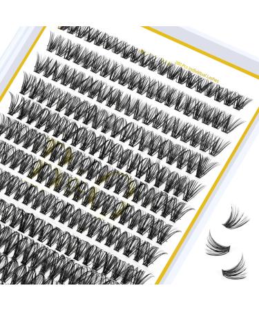 Lash Clusters 40D-D-14 LASH Individual Lashes 280 Clusters False Eyelash 10D 20D Lash Clusters Extensions Individual Lashes Cluster DIY Eyelash Extensions (RRDH-40D-0.07D-14) 40D-D-14 mm