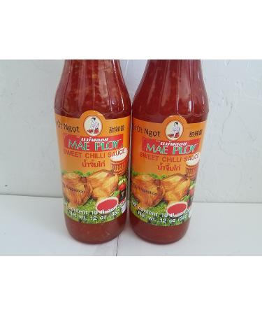 Mae Ploy Sweet Chili Sauce 12oz Bottle - Pack of 2 | Authentic Thai Condiment - Buy Online on GoSupps.com