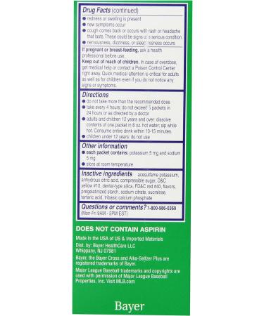 Alka-Seltzer Plus Severe Cold Flu Night 6s Honey Lemon - 6 Count - Buy Online on GoSupps.com