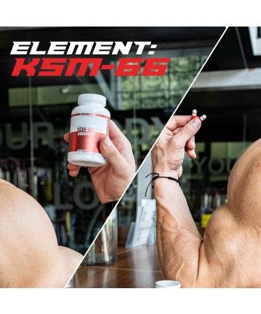 Huge Supplements KSM-66 Ashwaghanda High Potency 5% Withanolides 1000mg of Clinically Studied KSM66 (120 Capsules) - Buy Online on GoSupps.com