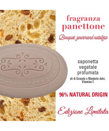  Helan Helan Panettone Fragrance - Christmas Scented Hand Soap Gift Ideas for Women and Men Emollient Antioxidant Soap with Vitamin E and Sweet Almonds 75g Christmas Gifts Made in Italy - Buy Online on GoSupps.com