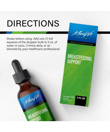 Liquid Breastfeeding Supplements - Organic Lactation Support Drops with Herbal Blend - 2fl.oz Bottle - Fenugreek, Goat's Rue, Blessed Thistle - for Increased Milk Supply - Pack of 1 - Buy Online on GoSupps.com