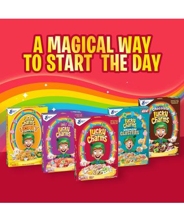 Chocolate Lucky Charms Unicorn Cereal 18.8 oz - Whole Grain Marshmallow Breakfast - Pack of 1 - Buy Online on GoSupps.com