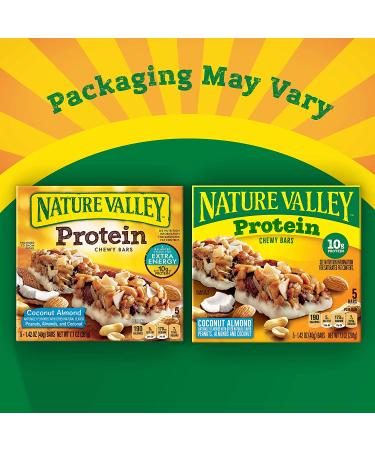 Nature Valley Coconut Almond Protein Granola Bars - Gluten Free, 5 Ct (1.42 oz) - Buy Online on GoSupps.com
