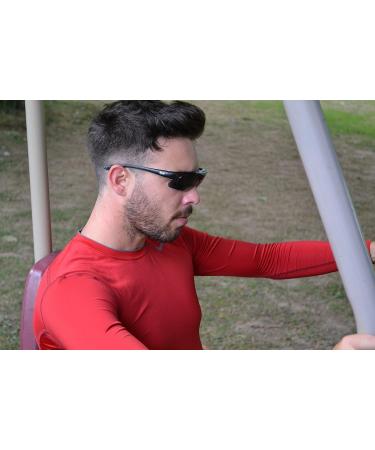 Rapid Eyewear RX Polarized Sports Glasses with Optical Adapter & 4 Changing Lenses - Ideal for Cycling Skiing Shooting & Running - Unisex Optical Sunglasses - Buy Online on GoSupps.com