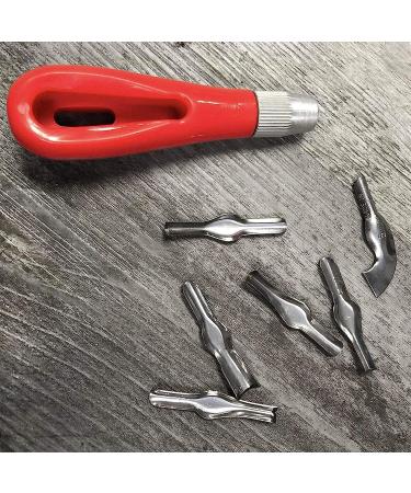 Rubber Block Stamp Carving Kit with 5 Blocks & Tools for Printmaking and Crafts - Buy Online on GoSupps.com