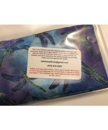 Organic Lavender Weighted Eye Pillow Set - Flaxseed Filled with Slip Cover (10x4x1 inches) - Buy Online on GoSupps.com