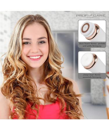 Proficare Face Cleaning Brush - Deep Clean with 2-Stage Rotation & 2 Brush Heads | PC-GRB 3081 - Perfect for All Skin Types - Buy Online on GoSupps.com