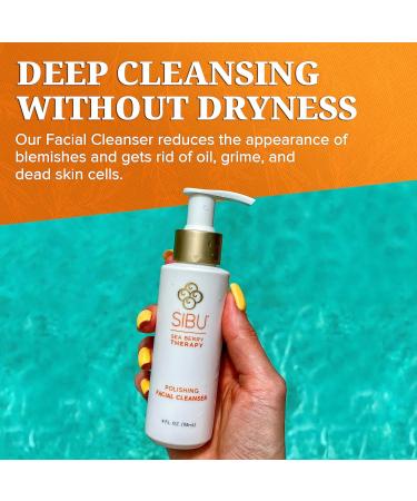 Sibu Sea Buckthorn Facial Cleanser - Premium 4oz Face Wash Moisturizes Skin Reduces Blemishes & Removes Makeup - Buy 2 Pack Online - Buy Online on GoSupps.com
