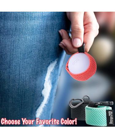 Clip-On Neoprene Chapstick Sleeve in Chevron Colors, Thin Gray - Lip Balm Holder for Eos - Buy Online on GoSupps.com