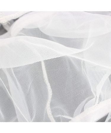 Adjustable Birdcage Seed Catcher - 118 x 32 Inch White Mesh Net for Parrot Macaw Parakeet Cage - Buy Online on GoSupps.com