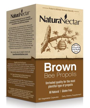 NaturaNectar Brown Bee Propolis 60 Vegetable Capsules