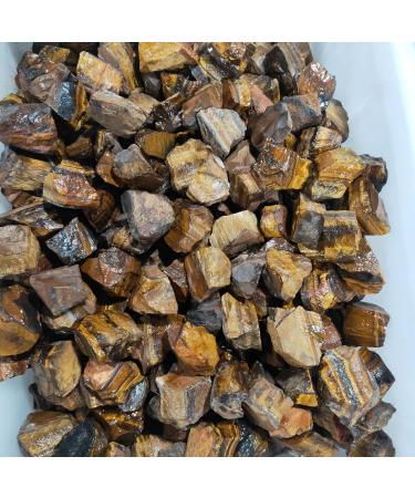 Natural Quartz Crystal Natural Tiger Eye Gravel Rough Stone Raw Stone Specimen Irregular Crystal Home Decor Home Office Decor ningxiao (Size : 500g) - Buy Online on GoSupps.com