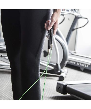 Bear KompleX Aluminum Speed Jump Rope with Free Carrying Case - Perfect for At-Home Workouts, Double Unders, Boxing, Fitness & Conditioning - Easy Setup for Men and Women - Black Ice - Buy Online on GoSupps.com