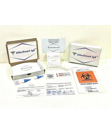 AllerSmart IgE Allergy Test | 90% of Major Food Allergens | 100% of Key Environmental Allergens | 49 Page Comprehensive Report  - Buy Online on GoSupps.com