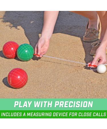 Shop Gosports Backyard Boccia Set - 8 Balls Pallino Suitcase & Measuring Rope | Classic Resin Soft & LED Options Available - International Shipping - Buy Online on GoSupps.com