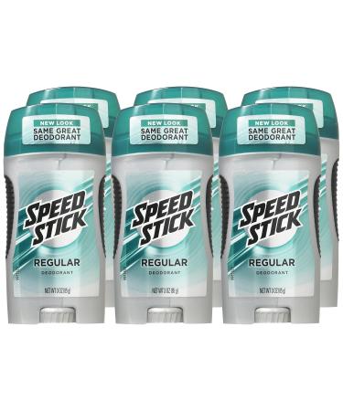 Speed Stick Deodorant Regular 3 Ounce Pack of 6 3 Ounce (Pack of 6) - Buy Online on GoSupps.com