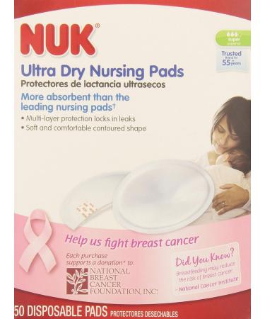 NUK Ultra Dry Disposable Nursing Pads - 50ct | Comfortable & Leak-Proof | International Shipping Available - Buy Online on GoSupps.com