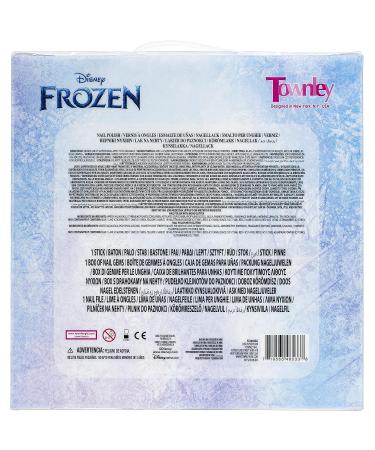 Townley Girl Disney Frozen Peel-Off Nail Polish Set for Kids - 18 Pcs Glittery Colors with Nail Gems | Non-Toxic, Perfect for Parties and Makeovers - Buy Online on GoSupps.com