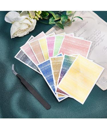 NICENEEDED 12 Sheets Nail Art Stickers nail stickers for nails design manicure tips decort DIY Nail Art Design Stickers for Gel Polish - Buy Online on GoSupps.com