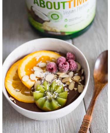 Buy About Time Natural Vegan Protein Chocolate 2lb - 24g Plant-Based Protein Non-GMO Gluten-Free Dairy-Free 32 Servings - International Shipping Available - Buy Online on GoSupps.com