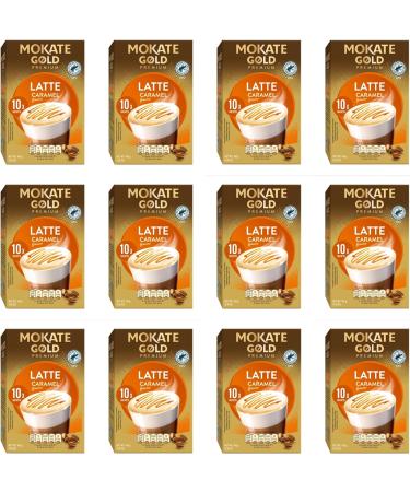 Mokate Gold Premium Latte Caramel Flavour in Powder *12x10x sachets* - Buy Online on GoSupps.com