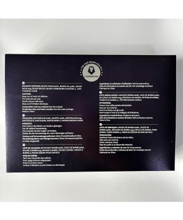 Christmas Beard Care Kit for Men | LIONMANE Beard Grooming Kit with Balm, Wash, Oil, Comb, Brush & Scissors - Best Anniversary, Birthday, Thanksgiving Gifts for Him - Buy Online on GoSupps.com